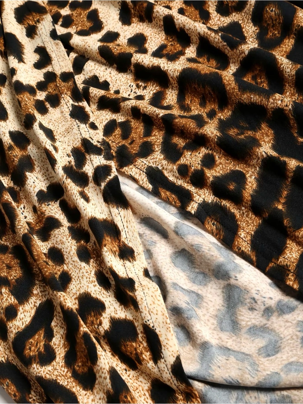 Leopard Print Skirt + Top Set - Brown Animal Pint New Boutique Soft Fabric - Picture 5 of 5